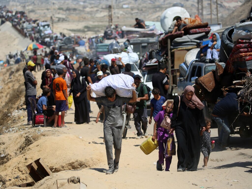 Palestinians flee as Israel strikes Gaza City with ‘unprecedented force’ | Israel-Palestine conflict News