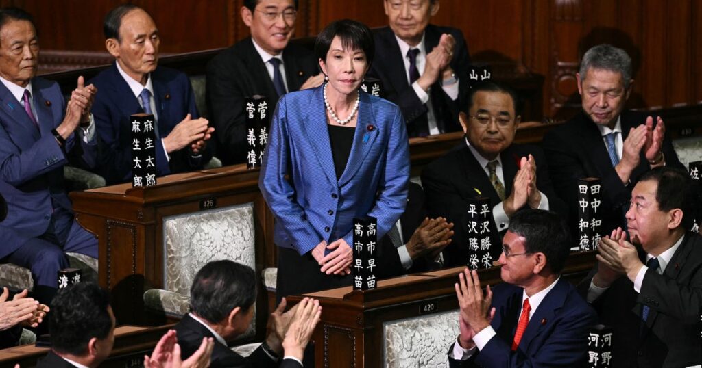 Japan getting its first female prime minister, ultraconservative Sanae Takaichi