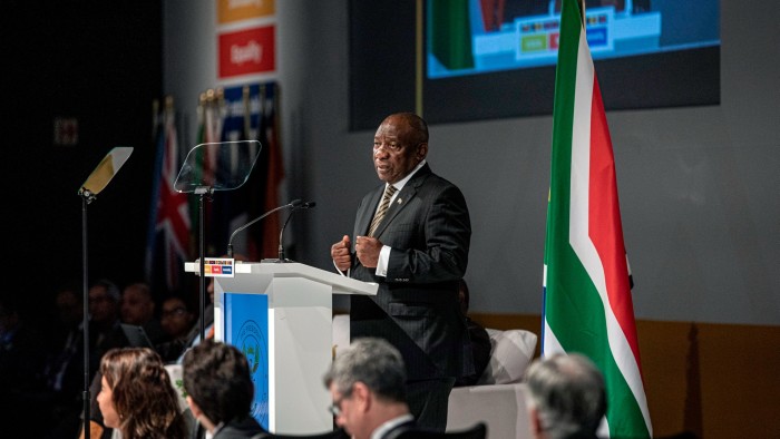 South Africa pushes for fairer funding of the energy transition