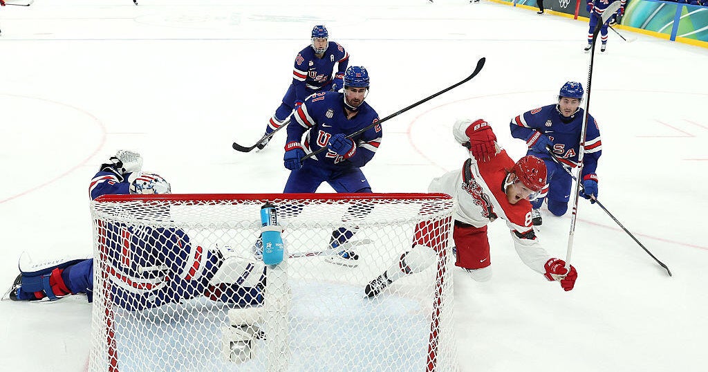 After struggling early, U.S. men’s hockey team dispatches Denmark 6-3 in group stage of Winter Olympics